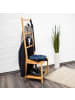 relaxdays Kleiderstuhl in Natur - (B)40 x (H)133 x (T)42 cm