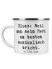 Mr. & Mrs. Panda Teetasse Spruch Blues MelodiedesHerzens mit Spruch in Weiß