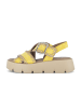 Gabor Plateau Sandalen in gelb