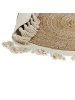 Beliani Geflochtener Teppich SAMSUN in Beige/Weiß - (W) 120 x (H) 120 x (L) 120 cm