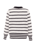 SANIKA Damen Strickjacke in Weiss Schwarz