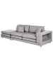 Beliani 2-tlg 2-Sitzer Sofa HEDEN in Grau/Braun