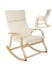 tectake Schaukelstuhl Roca, 65 x 94 x 100 cm, beige