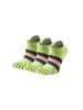 MUNADUNA 3er-Pack Bunte Yoga-/Pilates-Zehensocken – Knöchelschutz – in Grün/Grau