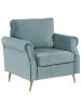 Beliani Sessel VIETAS in Grün/Gold - (W) 85 x (H) 90 x (L) 67 cm