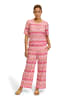 Betty Barclay Spitzenshirt mit Rippbündchen in Red/Rosè