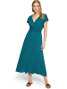Zero  Maxikleid mit elastischem Bund in Deep Lagoon