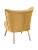 58 aufm Kessel SESSEL Kadisha Bezug Samtvelours Buche natur / mais