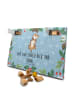 Mr. & Mrs. Panda Hund Adventskalender Hund Streicheln mit Spruch in Eisblau