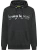 Bruno Banani Hoodie ohne Reißverschluss CARVER in Anthrazit / Melange