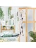 relaxdays Paravent in Natur/ Weiß - (B)135,5 x (H)168 cm