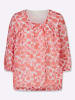 Sieh an! 3/4-Arm-Bluse in ecru-grapefruit-bedruckt
