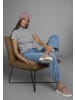 FLASHLIGHTS Rollkragenshirt in grau-meliert