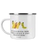 Mr. & Mrs. Panda Camping Emaille Tasse Scheidung Neuanfang mit S... in Transparent