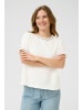 Kaffe T-shirt KAjamie Loose fit in Chalk W. Black Deep Contrast
