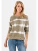 Camel Active Sweatshirt mit Tie-Dye Effekt in Khaki