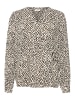 Kaffe Kurzarm-Bluse KAjetta Loose fit in Turtledove/Black Graphic Dot