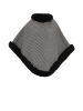Usha Women Poncho in Grau Kariert