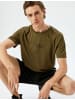 KOTON T-shirt in Khaki