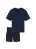 Schiesser Pyjama in Dunkelblau