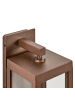 Beliani Wandleuchte für den Außenbereich INVER in Braun - (W) 12 x (H) 38 x (L) 17 cm