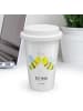 Mr. & Mrs. Panda ToGo Kaffeebecher Biene Liebe mit Spruch in Weiß