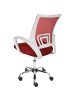 Beliani Bürostuhl SOLID in Rot/Silber/Weiß - (W) 60 x (H) 88 x (L) 60 cm