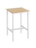 VASAGLE Bartisch Barnet in Eichenbeige-Weiß - (B)60 x (H)92 x (T)60 cm