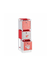 relaxdays Kinderregal Schwan in Weiß/Rot - (B)27,5 x (H)89 x (T)30 cm