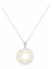 Gemshine Halskette mit Anhänger Davidstern - Star of David in silver coloured