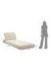 Mauro Ferretti Schlafsofa aus weißem, komprimiertem Bouclé-Stoff, 80 x 100 x 80 cm