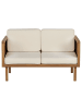 Beliani 3-tlg Sitzgruppe BARATTI in Braun/Beige