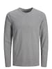 Jack & Jones Jack & Jones Pullover Longsleeve mit Rundhals JJEBASIC O-NECK TEE in grau