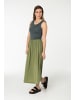 super.natural Merino Rock W LONG SKIRT in hellkhaki