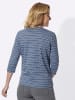 Sieh an! 3/4-Arm-Shirt in bleu-rauchblau-bedruckt