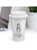Mr. & Mrs. Panda Isolierbecher Pinguin Lolli mit Spruch in Weiß