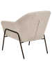 Beliani Sessel VEDDIGE in Beige/Schwarz - (W) 74 x (H) 85 x (L) 82 cm