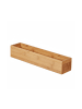relaxdays Bambus Box in Natur - (B)38 x (H)7 x (T)8 cm