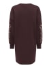 ONLY Sweatshirt-Kleid in Chocolate Plum