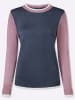 Sieh an! Langarm-Pullover in rauchblau-orchidee
