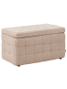 Beliani Ottomane MICHIGAN in Beige - (W) 72 x (H) 40 x (L) 42 cm