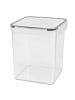 relaxdays 4 x Vorratsdosen in Transparent - 5,2 l
