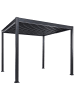 Beliani Garten-Pergola FORNOLI in Schwarz - (W) 296 x (H) 225 x (L) 296 cm