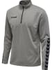 Hummel Halbreißverschluss Sweatshirt Hmlauthentic Kinder in GREY MELANGE