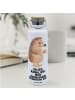 Mr. & Mrs. Panda Isolierte Trinkflasche Igel Kuchenstück mit Spruch in Weiß