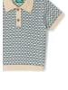 Little Green Radicals Short Sleeve Knitted Top in Blue