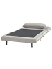 Beliani Schlafsofa SETTEN in Grau/Braun - (W) 104 x (H) 82 x (L) 90 cm