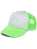 styleBREAKER Mesh Cap in Weiß-Neongrün