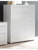 Furn.Design Kommode Hochglanz weiß, Highboard 100 x 112 cm mit Soft-Close