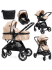 BeBelissimo 3 in 1 Kinderwagen Set Kombikinderwagen - Nicea in Beige